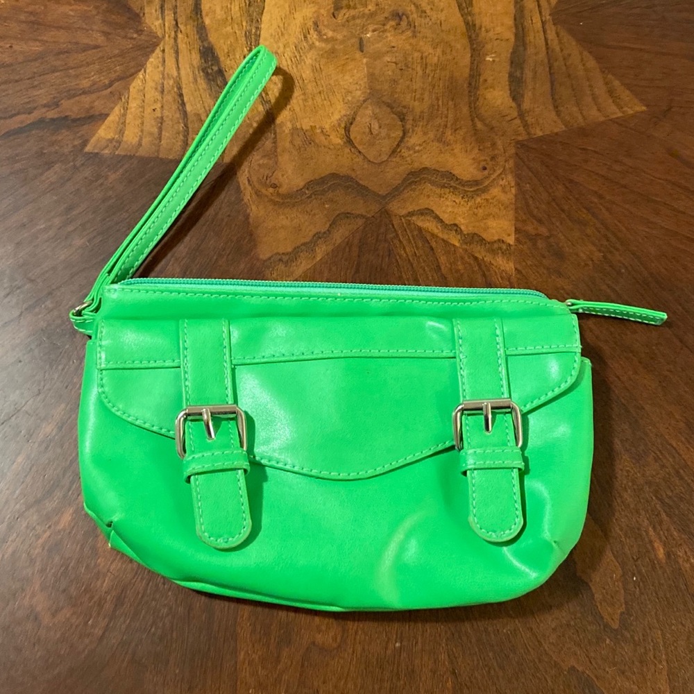 LIME GREEN ZIP AROUND MULTI-FUNCTION WRISTLET